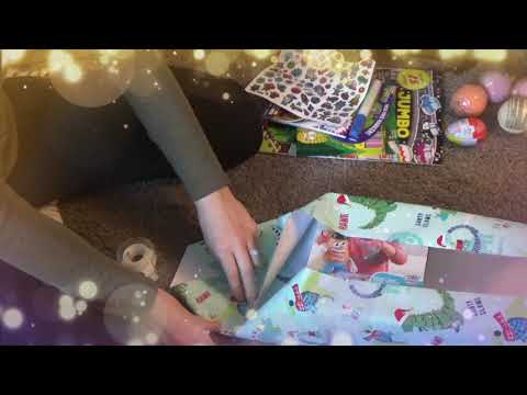 ASMR wrap presents with me
