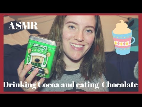 ASMR Eating Chocolate and Drinking Hot Cocoa (Eating sounds)