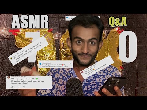 ASMR 70K Subscribers Q&A (part 1)