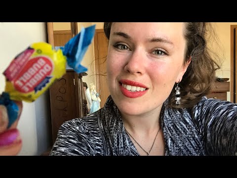ASMR Gum Chewing/Bubble Blowing Secretary Roleplay (Whisper, keyboard tapping, etc!)