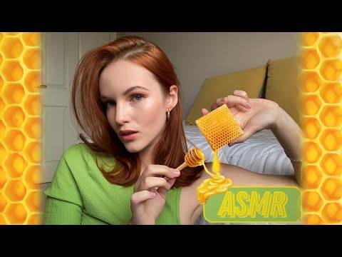 АСМР* Макияж медом* Ролевая игра* ASMR*Honey makeup*Role play