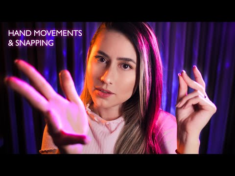 ASMR FAST and SLOW triggers around and mic ✨ hand movements, finger-snapping, mouth sounds,...