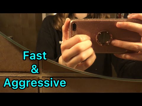 ASMR | Fast & aggressive in my bathroom (gripping, tapping, grasping, IPhone,…) ✨⚡️