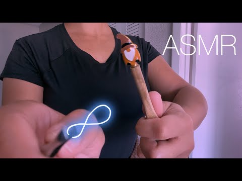 {ASMR} pulling and plucking out your negative energy in 3 minutes - FAST (plus singing bowl)