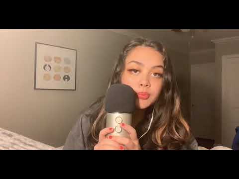 ASMR mouth sounds mic licking ear eating