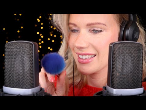ASMR Close-up MIC BRUSHING & SCRATCHING [ deep ear sounds, tapping & personal attention ]