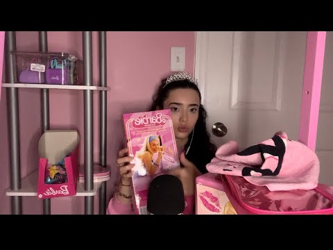 ASMR - sonidos relajantes y inaudible con objetos de Barbie / te cuento un cuento de Barbie