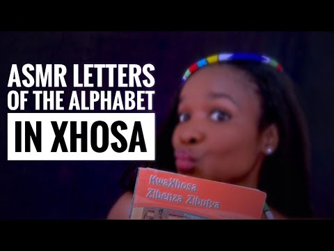 ASMR Teaching You Letters Of The Alphabet In Xhosa: Word Tracing, Tapping & Whispering For Sleep! 😴