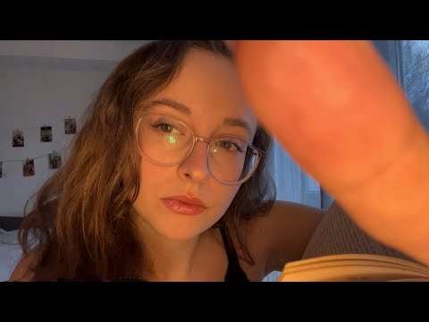 ASMR putting you to sleep (reading, personal attention, "are you there", face touching) 🧚🏼