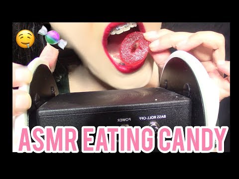 *ASMR*  Eating Candy  Watermelon 🍉 Surf Sweets [VEGAN] 3DIO Binaural 🍬🤤