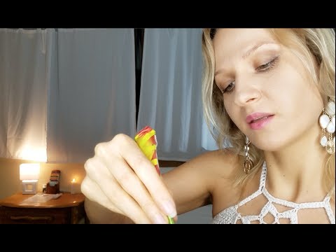 Let Me Paint Your Palms! ASMR Personal Attention, Crinkles and Tingles