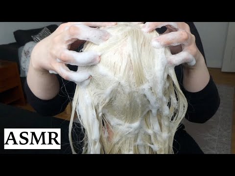 ASMR Relaxing Shampoo and Hair Wash 💧 Spraying & Scalp Scratching (No Talking)