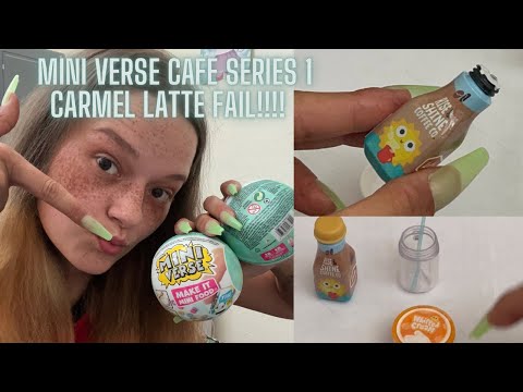 Mini verse make it food cafe series 1 | Carmel latte ☕️