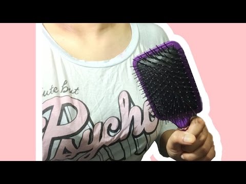 ASMR Hair Brush Sounds & Tapping Only