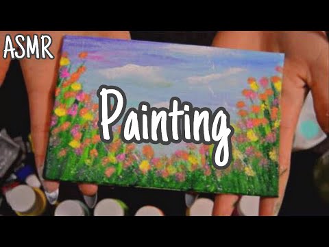Painting ASMR (Whispering, Water Sounds, Tapping)