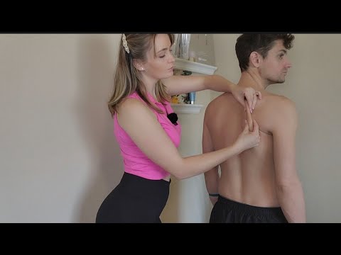 ASMR Chiropractic Neck, Shoulder & Back Adjusment for *PAIN* Relief of Muscle Tension | Skin Cracks