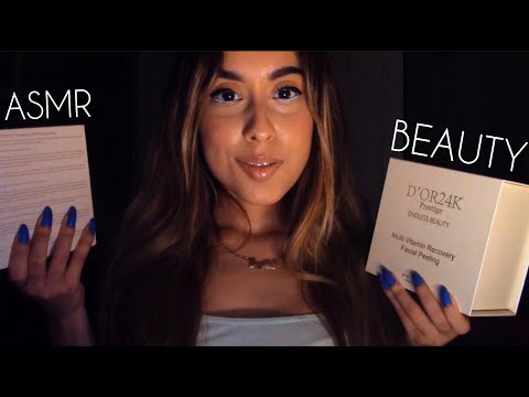 ASMR Luxury Skin Care Haul (Whispering, Tapping)