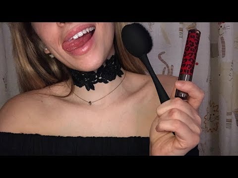ASMR what I got for Christmas | up close whispering/mouth sounds/tapping