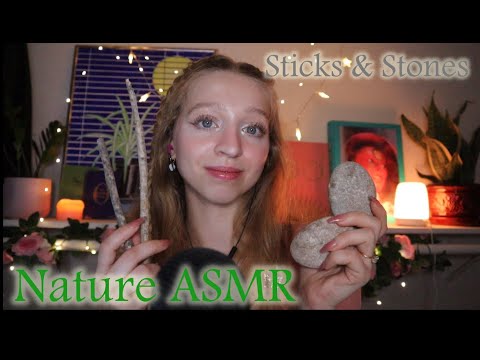 Nature ASMR, Sticks & Stones (Tapping & Brushing)