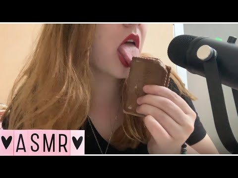 ASMR | Eating Ice-cream Biscuit + Mouth Sounds💋