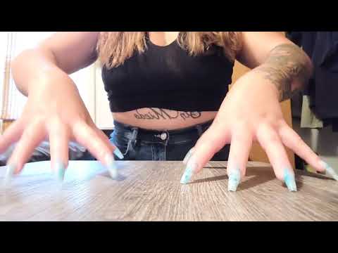 ASMR- 20 Min Of Table Scratching & Tapping W/ Long Nails!