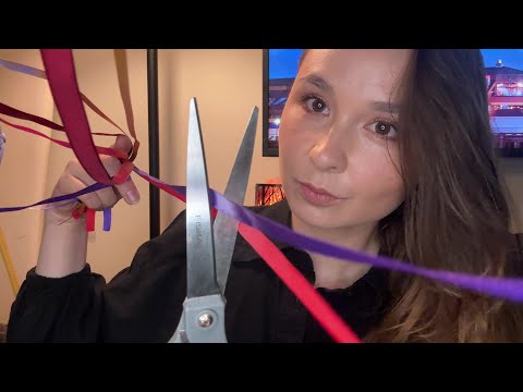 asmr trimming and pulling away your negativity | lots of personal attention for positive energy ✂️
