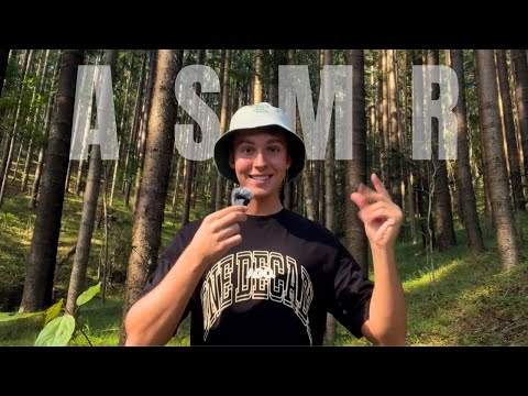 PUBLIC ASMR in the FOREST 🌲🌿