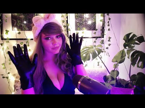 ASMR | Fast & Slow Leather Gloves Sounds | Chaoticcccc.. l think | hehe | No Talking