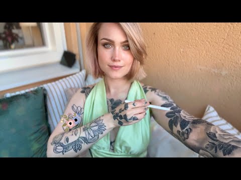 Tracing My Tattoos With A Pen ASMR
