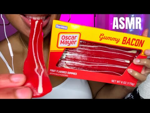 ASMR | Bacon 🥓 Gummy Bacon 🥓 😋 Eating Sounds