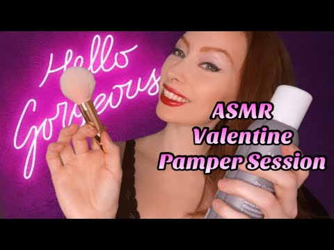 ASMR Valentine’s Pamper Session 💖 | Massage | Hair Brushing | Whispers
