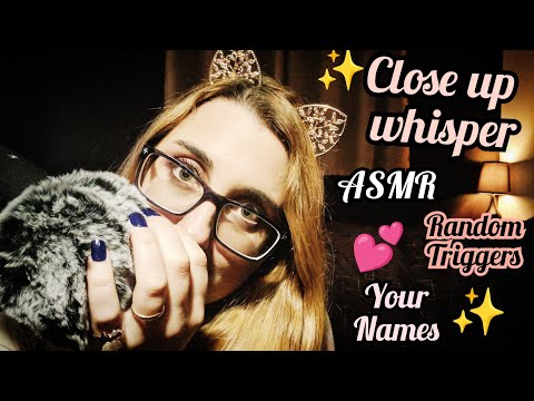 ASMR Close up & Personal Whisper & Random Triggers (December Patreon APPRECIATION)