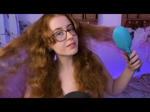 ASMR - Rambling while Brushing my Hair | Whispered