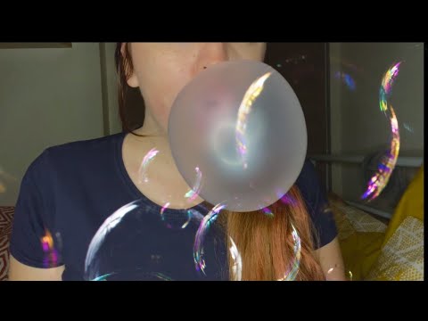 ASMR - Gum Chewing & Blowing Bubbles