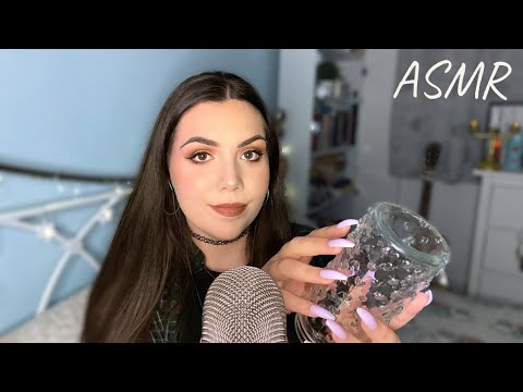 Tapping & Scratching on Textured Glass (no talking) ~ ASMR