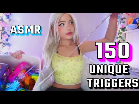 150 UNIQUE ASMR TRIGGERS IN 30 MINUTES 🧸💤  (for 150K subs!!)