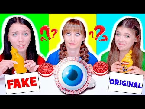 ASMR Fake Food VS Original Food and Guess The Food Challenge