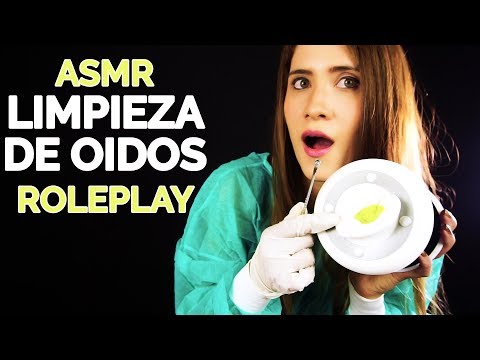 COMO HACER UNA LIMPIEZA DE OIDO PROFUNDA | La doctora Sasha te enseña | Roleplay asmr en español