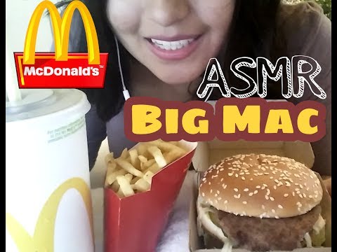 Eating McDonald's Big Mac | ASMR eating sounds | Eating show