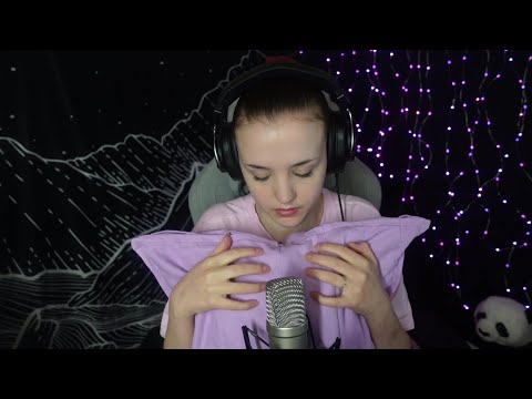 ASMR - Scratching microphone and fabrics (jeans, pillow and hat)