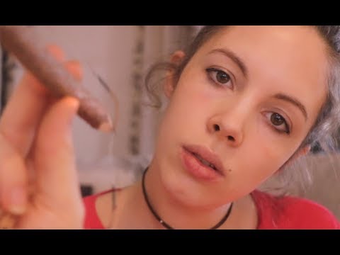 ASMR Binaural Face Tracing And Face Plucking - Personal Attention