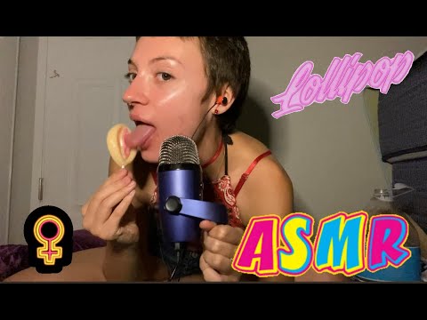 ASMR New Mic Test- Blue Yeti (First Video) Lollipop 🍭 Sück!ng, Crunchy Sounds, Mic Brushing, etc.