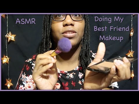 ASMR | Doing My Best Friend Makeup | Roleplay