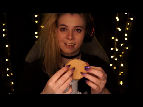 ASMR bassy wood tapping & mic blowing - after intro no talking