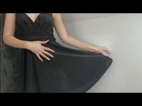 ASMR | BLACK DRESS OUTFIT SCRATCHING🖤