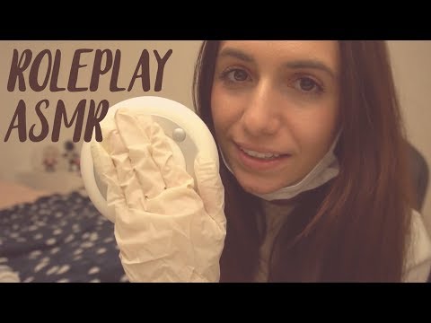 I Take Care of Your Ears - Doctor ROLEPLAY ASMR (Scraping, Massage, Blowing, Lotion & Latex Gloves)