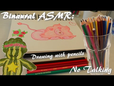 ASMR  Drawing Lion from Steven Universe (No Talking, pencil on paper sounds)