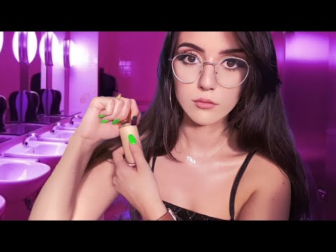 ASMR Your Bestie Wants You To Stay At The Party ~ fixing your makeup, hair, shh, personal comfort