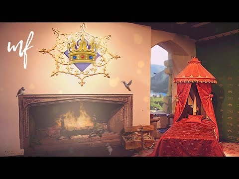 Royal Bedroom ASMR Ambience (enchanted princess room in a castle, basically)