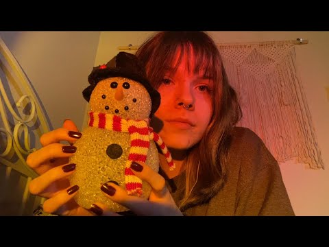 ASMR | tapping on random christmas objects ⛄️ 🎄